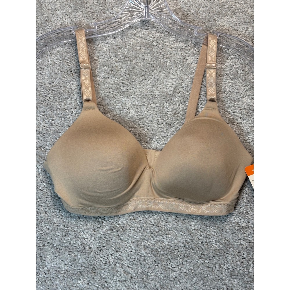 Warners Super Soft Wireless Bra 36C Tan Lightly Lined RM1691T-212 NWT‎